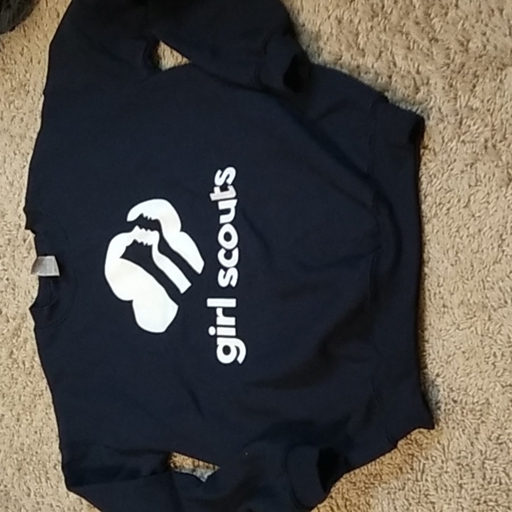 Girl Scouts youth large navy sweatshirt